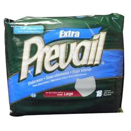 Prevail Protective Underwear Large 44" - 58" - One pkg of 18 each