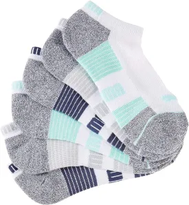 PUMA Women's 6-Pack Cool Cell Stripe Low Cut Socks