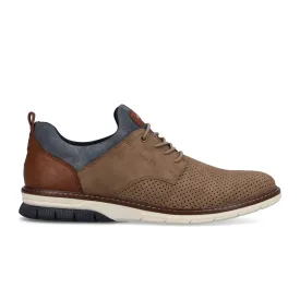 Rieker 14450-64 Dustin Lace Up (Men) - Brown/Blue