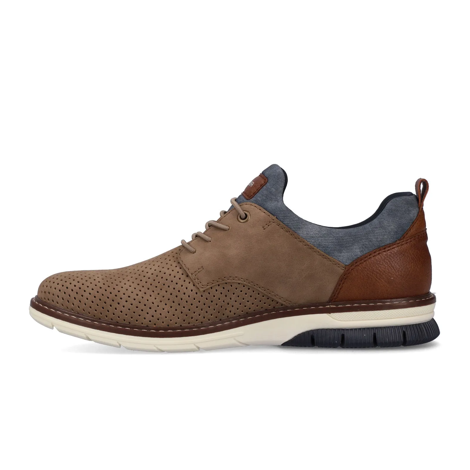 Rieker 14450-64 Dustin Lace Up (Men) - Brown/Blue