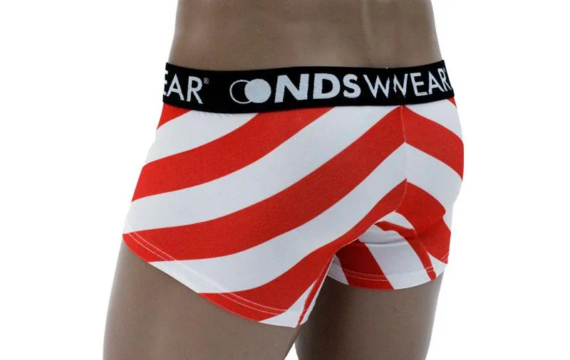 Santa Candy Cane Stripe Boxer Brief By NDSwear®