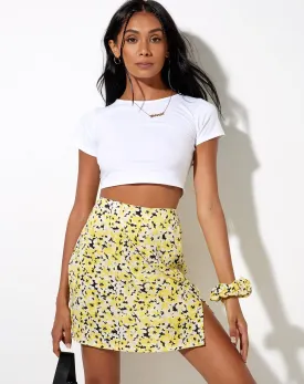 Sheny Mini Skirt in Sunflower Pop Yellow