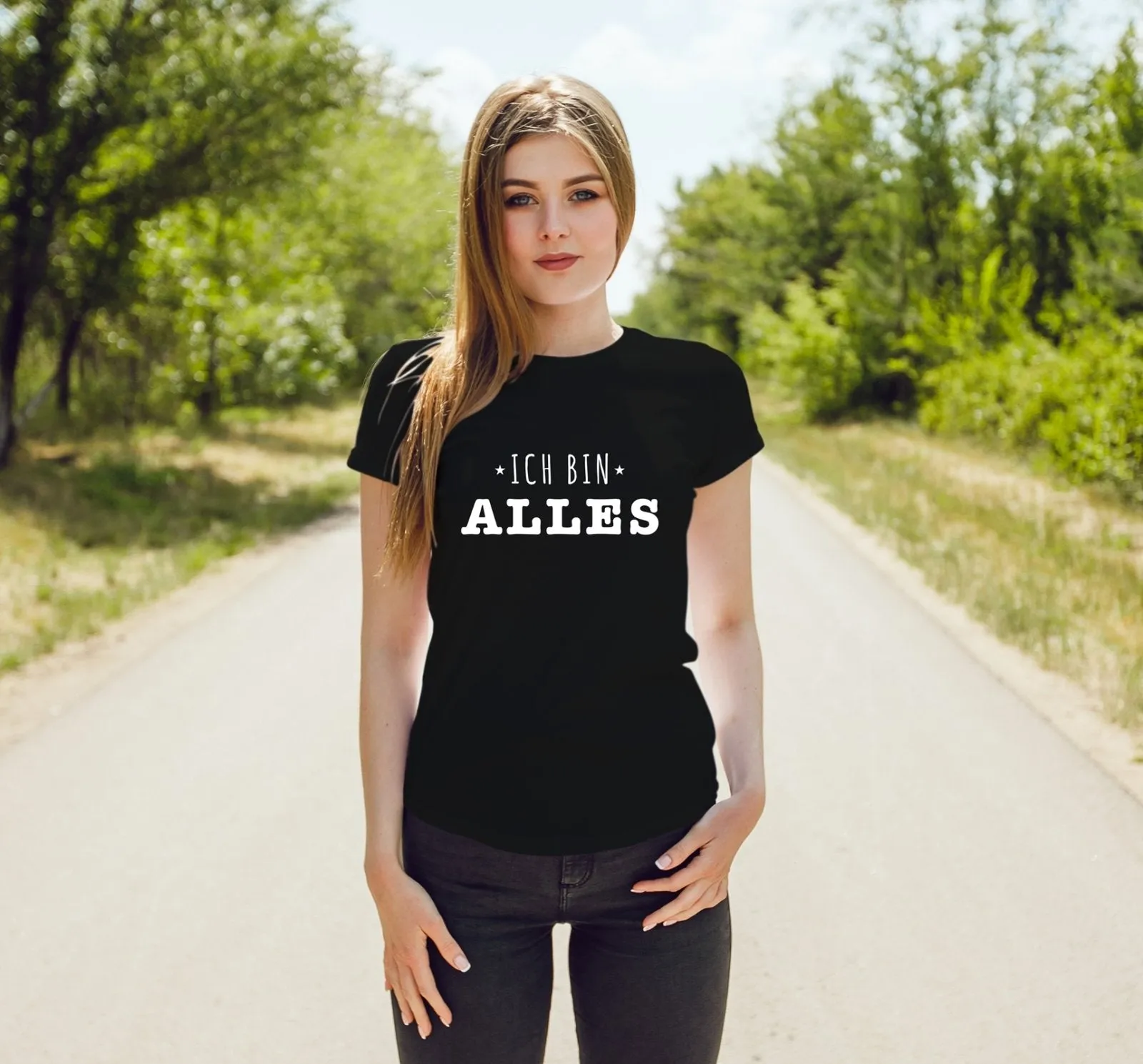 T-Shirt Damen - Ich bin alles