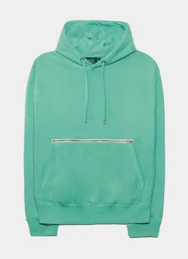 Terry Zip Hoodie Mens Hoodie (Jade Green)