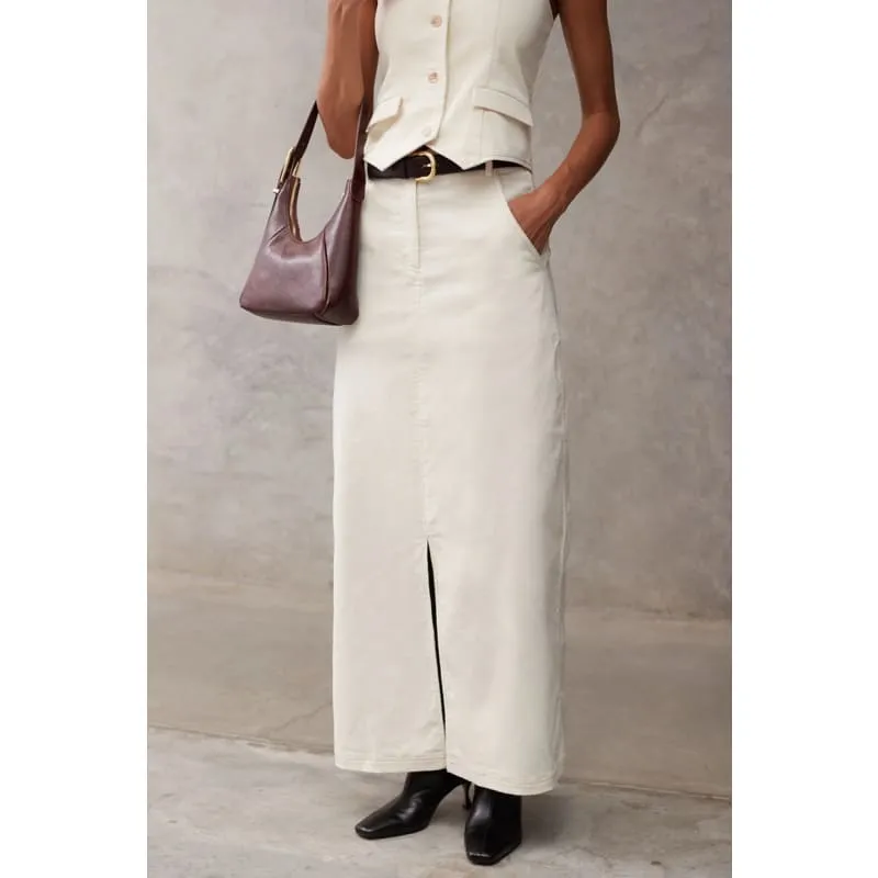 The Sammie Skirt | Creme Cord