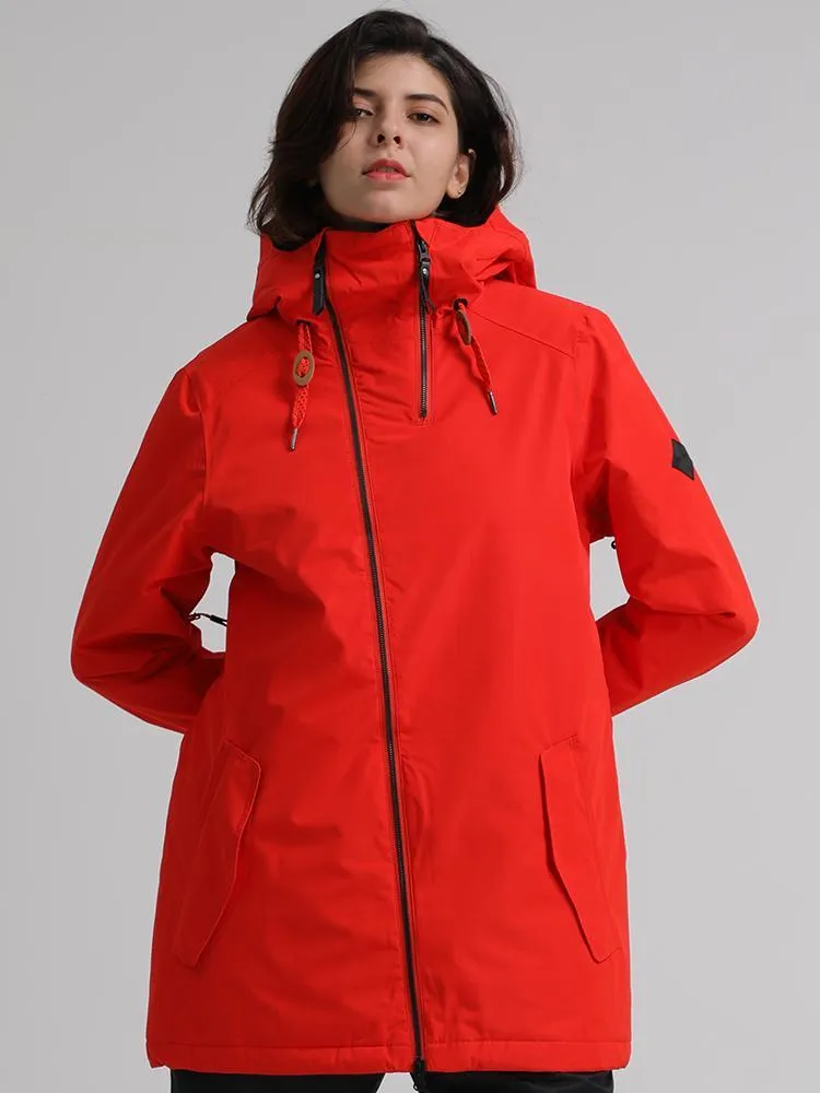 Thermal Warm Waterproof Windproof Red Women's Ski/Snowboard Jackets