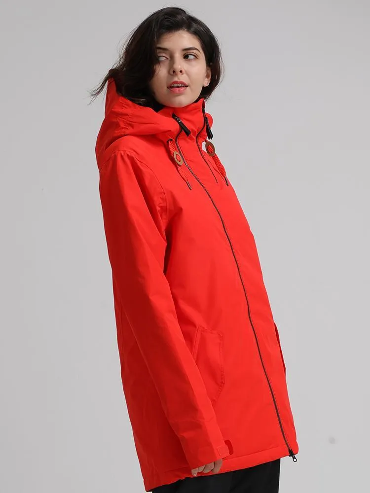 Thermal Warm Waterproof Windproof Red Women's Ski/Snowboard Jackets