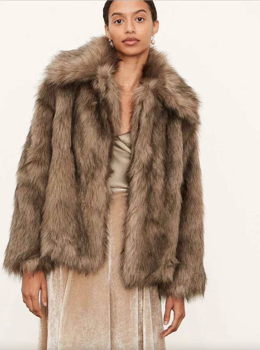 Vince Luxe Faux Fur Jacket