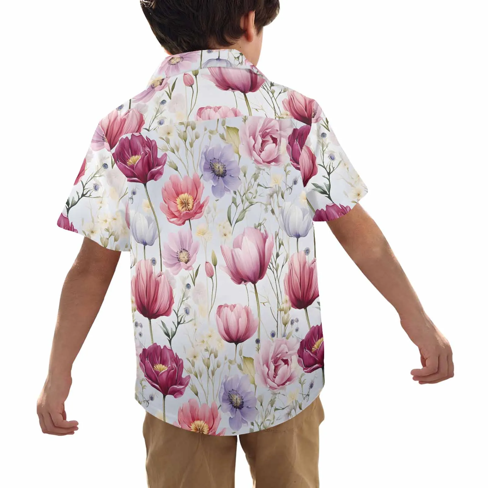 Wildflowers  Little Boys Hawaiian Shirt