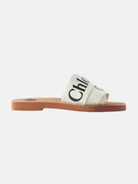 Woody Logo Print Canvas Slides